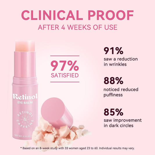 AMWVZ Retinol Refresh Eye Balm Stick with Caffeine & Squalane, 0.35 oz