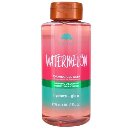 Tree Hut Watermelon Foaming Gel Wash, 18 fl oz Shea Butter, Paraben-Free