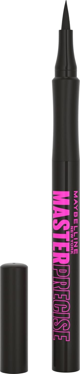 Maybelline Eyestudio Master Precise All Day Liquid Eyeliner, Black, 0.034 fl oz