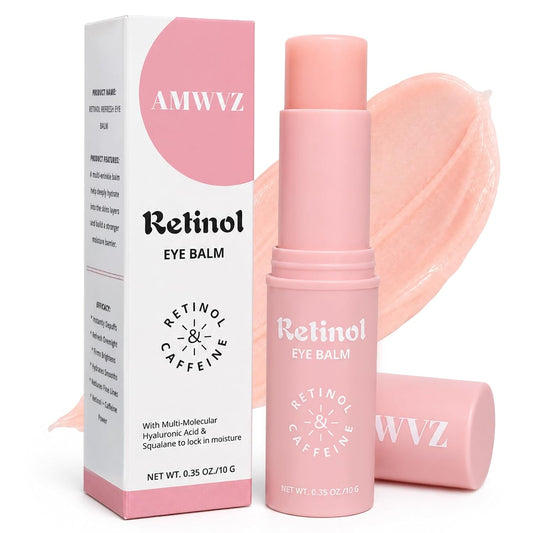 AMWVZ Retinol Refresh Eye Balm Stick with Caffeine & Squalane, 0.35 oz