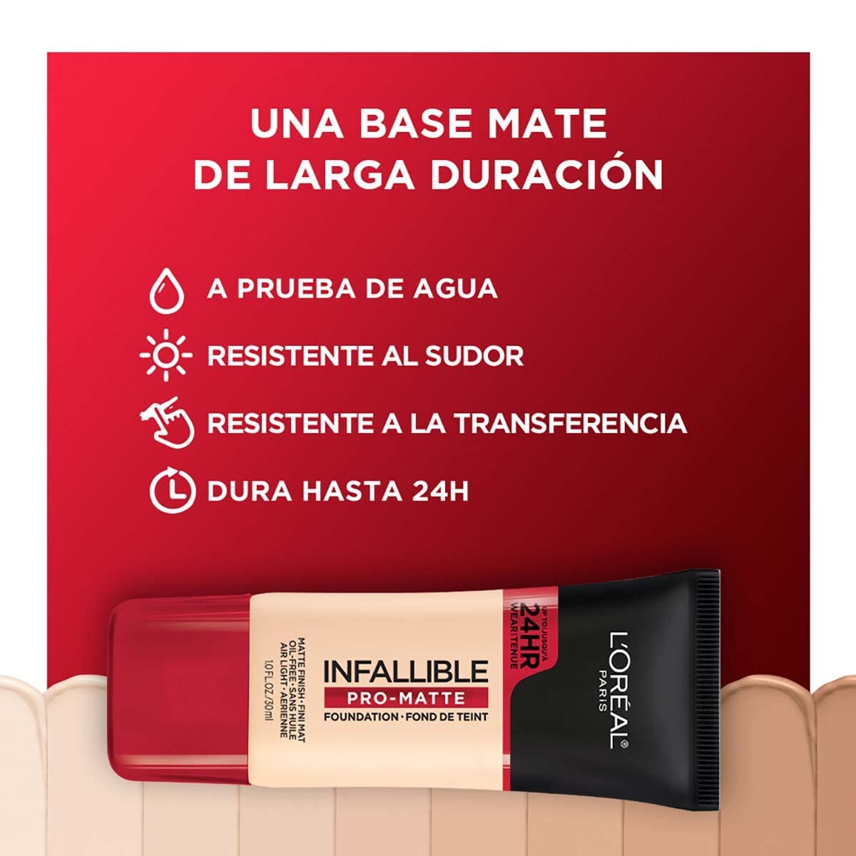 L'Oréal Paris Infallible Pro-Matte Liquid Foundation, 103 Natural Buff, 1 fl oz