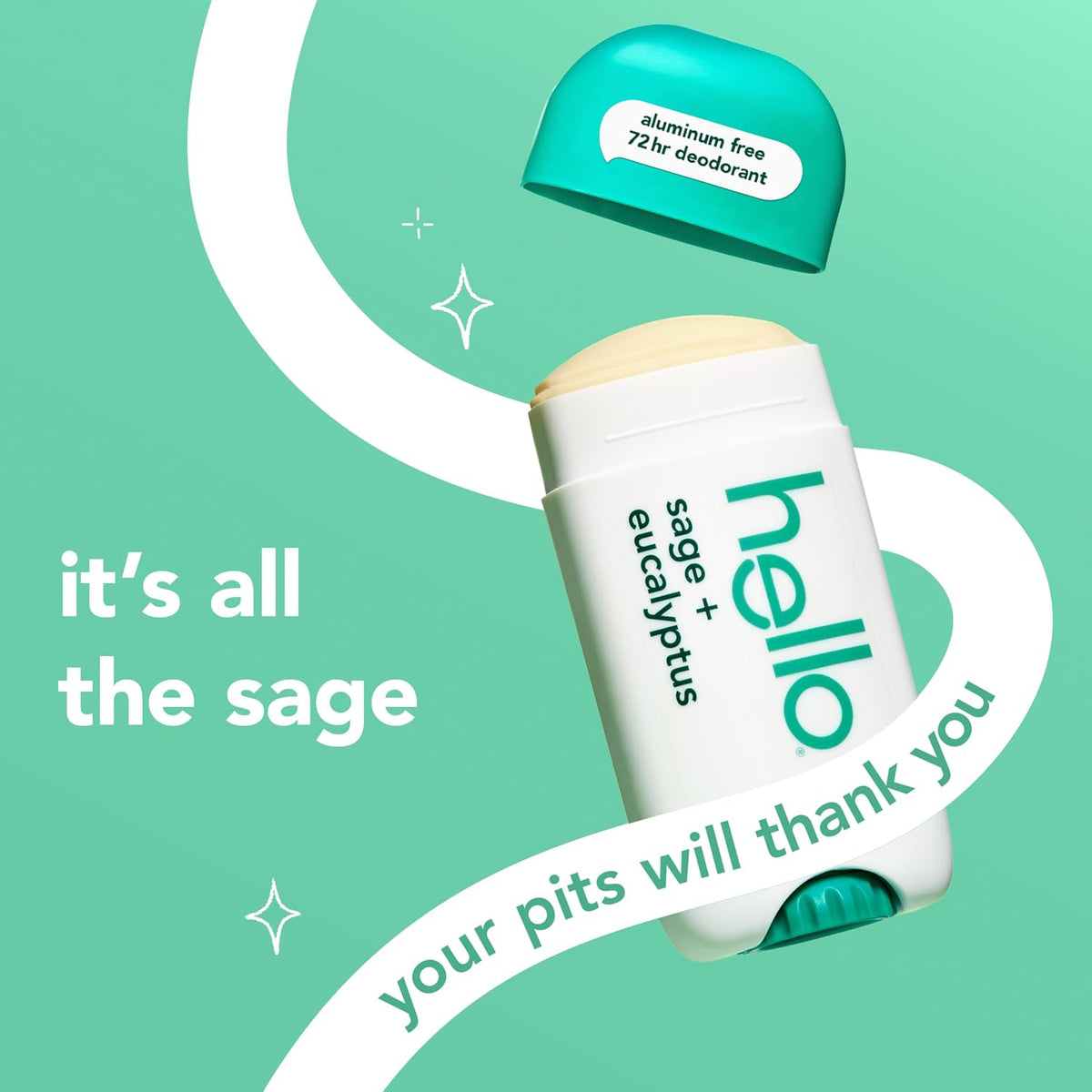 hello Sage + Eucalyptus Aluminum-Free Deodorant